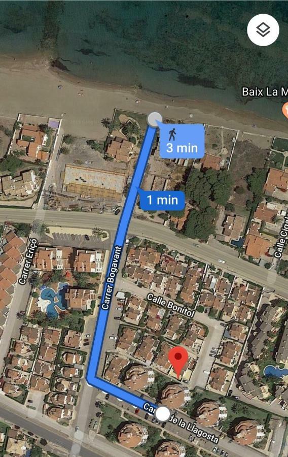 Estudio Con Piscina, Playa Y Wifi Дения Экстерьер фото